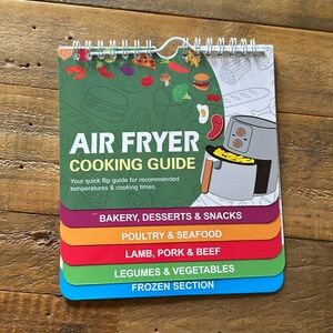 Air Fryer Cheat Sheet. Magnetic to stick on fridge. Cooking. NWT